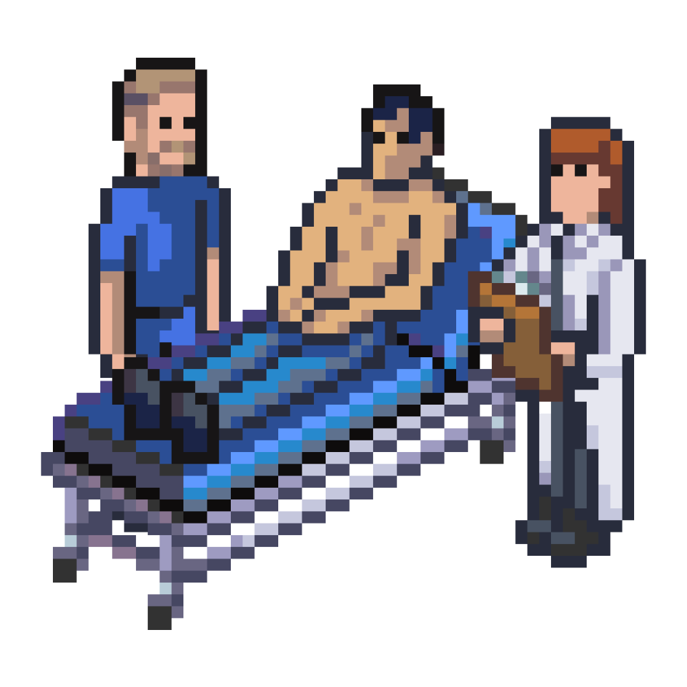Doctor examinando a un paciente